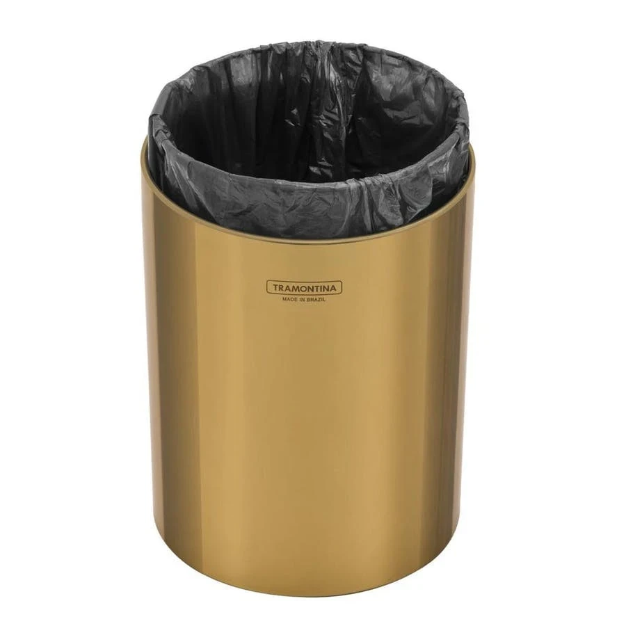 Lixeira Inox Tramontina Util 5lt Gold