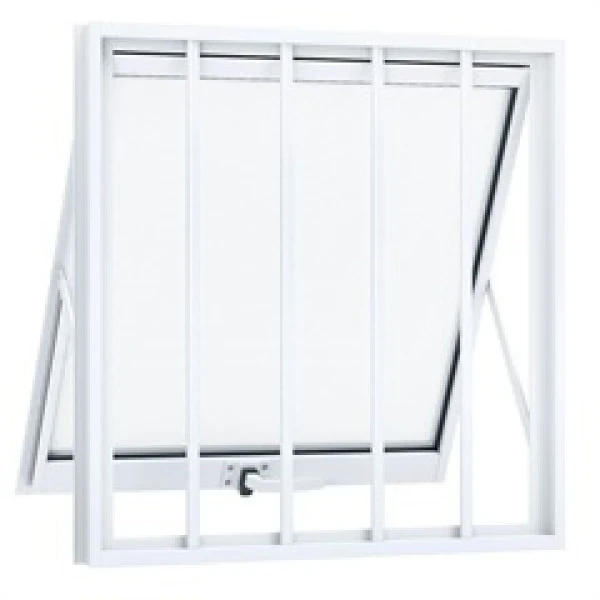 Jan Alum 0,60 X 0,60 Maxiar C/ Grade Branco
