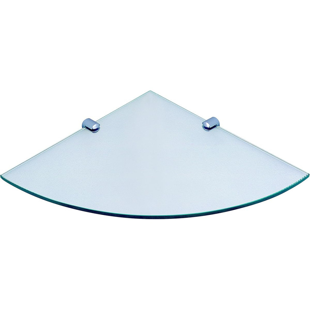 Cantoneira Curva Vidro Pincéis Atlas Transparente 20x20cm