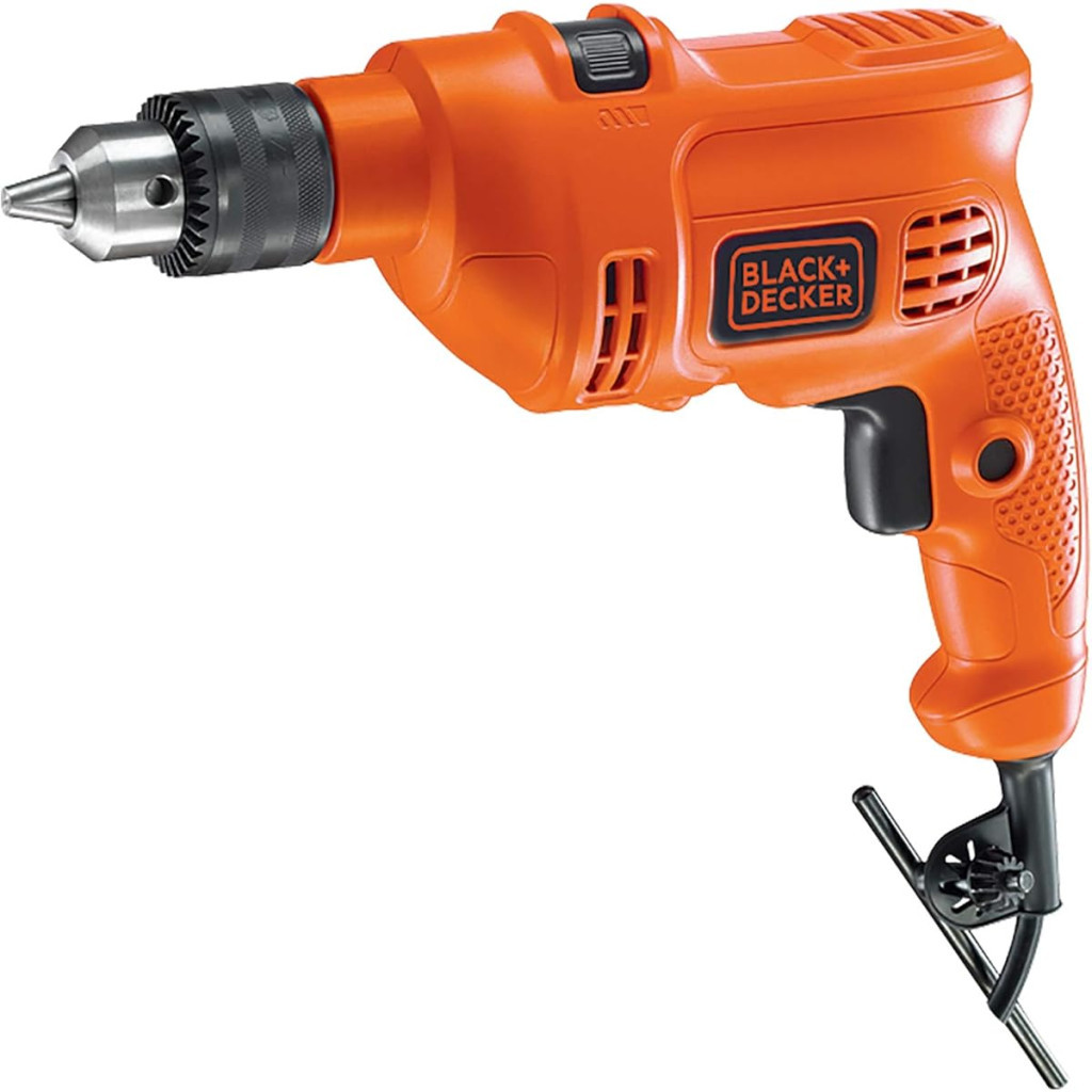 Black Decker Furadeira de Impacto, Furadeira Elétrica de 10mm, Ferramenta Ideal para Trabalhos Pesados, Potência 560w, Modelo Tm500k, 220v