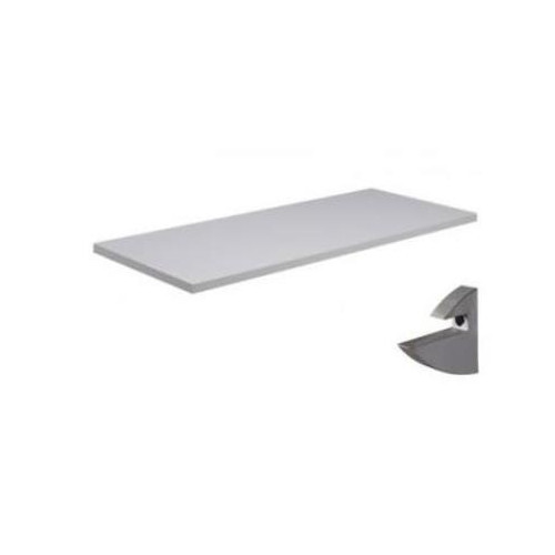Prateleira Concept Branco 20 X 100 Suporte Branco