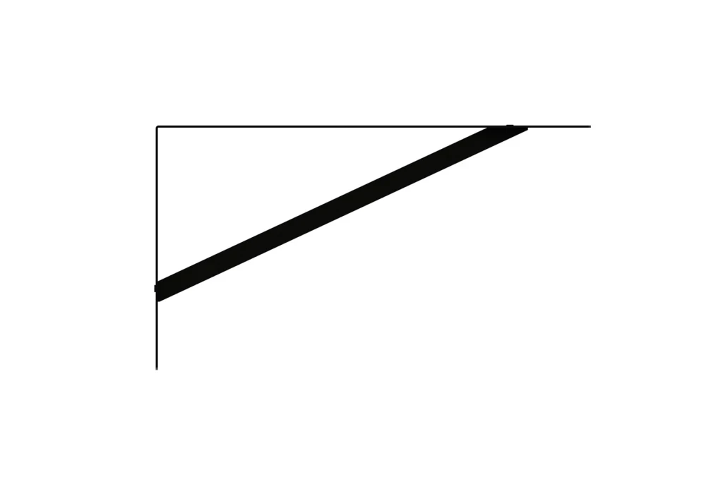 Cantoneira Dtools Mao Francesa Refor 37cm Preto