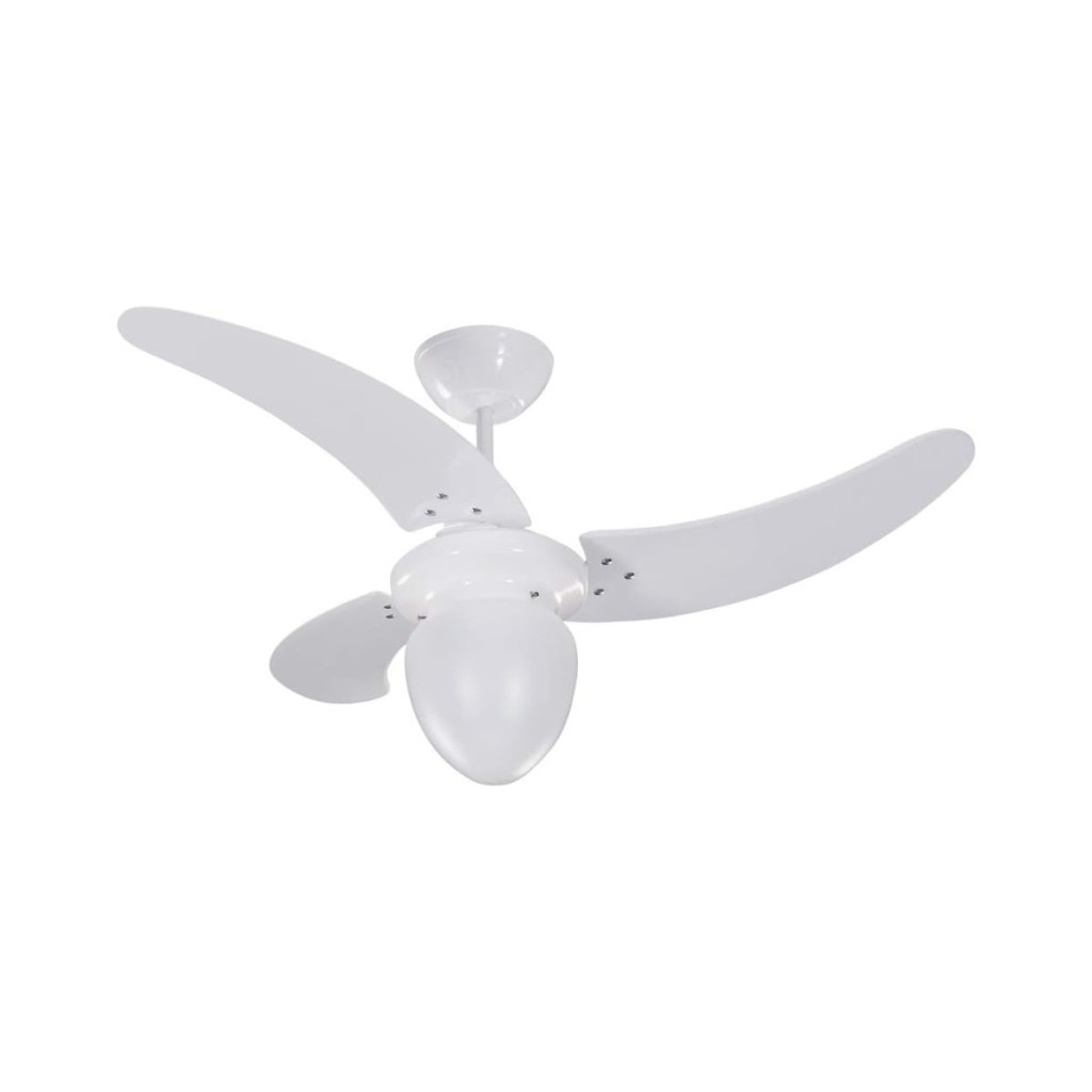 Ventilador Búzios Max com Lustre 220v 3p, Tron, Branco