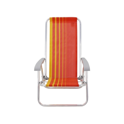 Cadeira Aluminio Bali Laranja/amarelo 92900101 Tramontina
