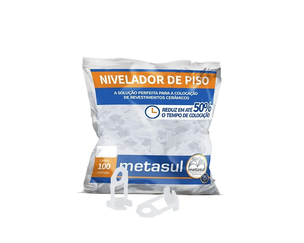 Clips Metasul 1,0mm Grande  - Pacote 50 Peças