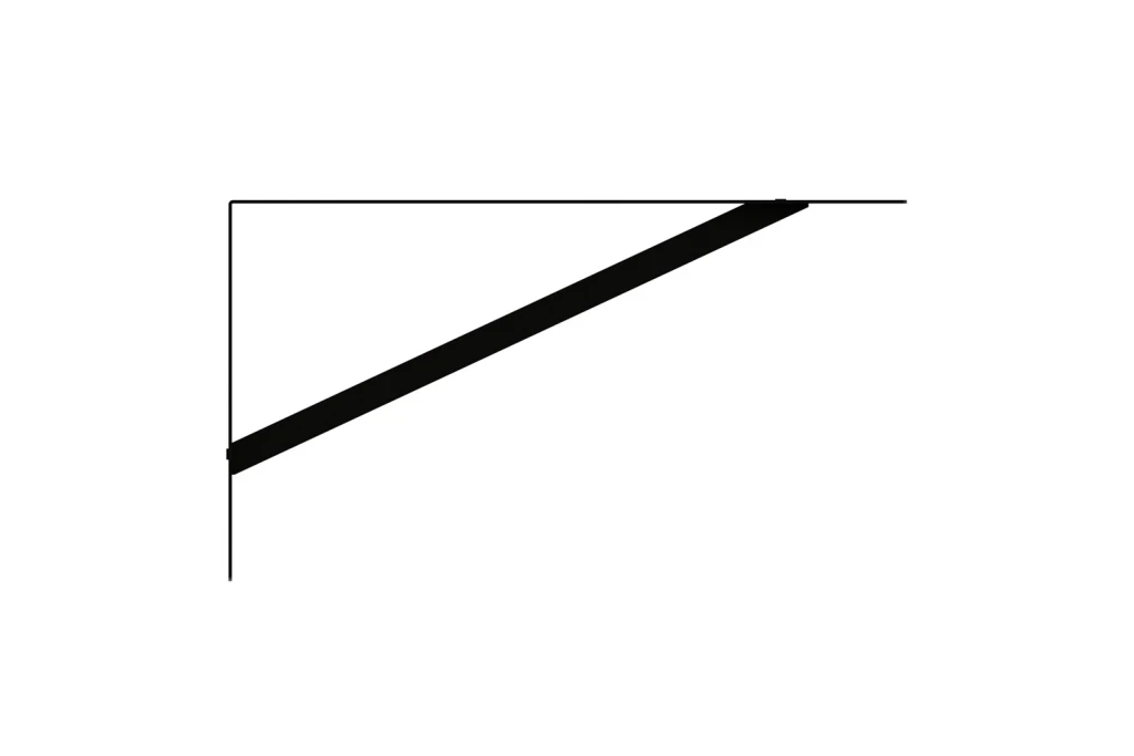 Cantoneira Dtools Mao Francesa Refor 22cm Preto