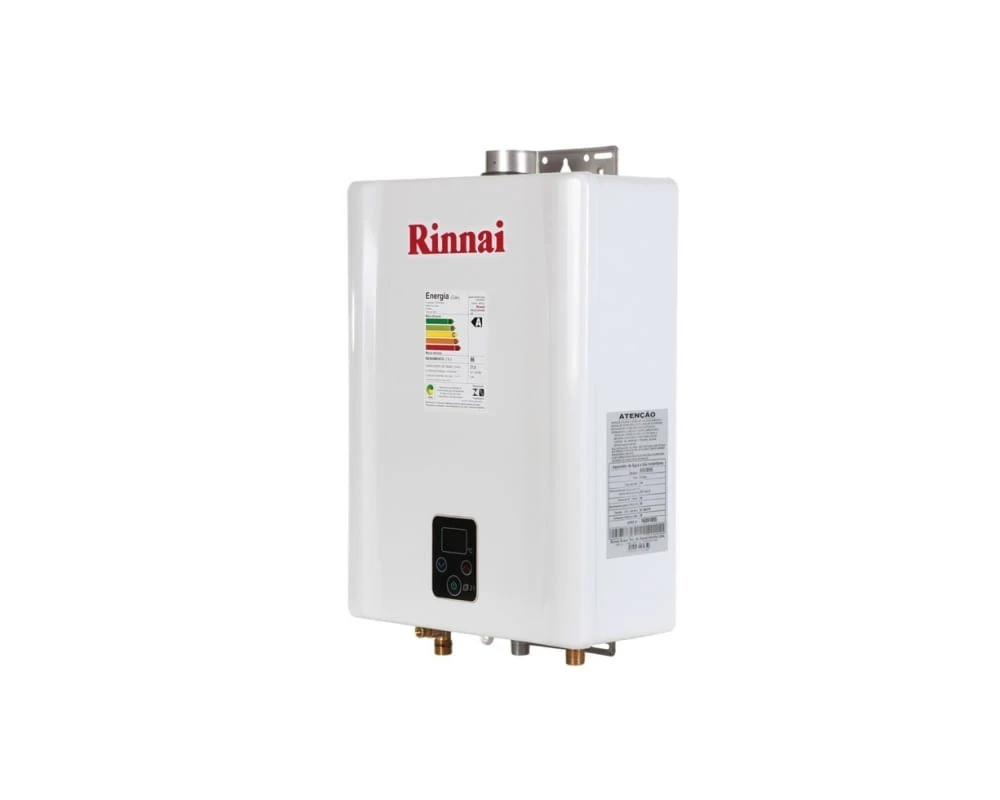Aquecedor a Gás Digital 21l Reue211fehbl3 Glp Rinnai Ch.60