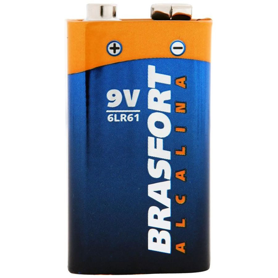 Bateria Alcalina 9v Brasfort 6304 Blister - Brasfort