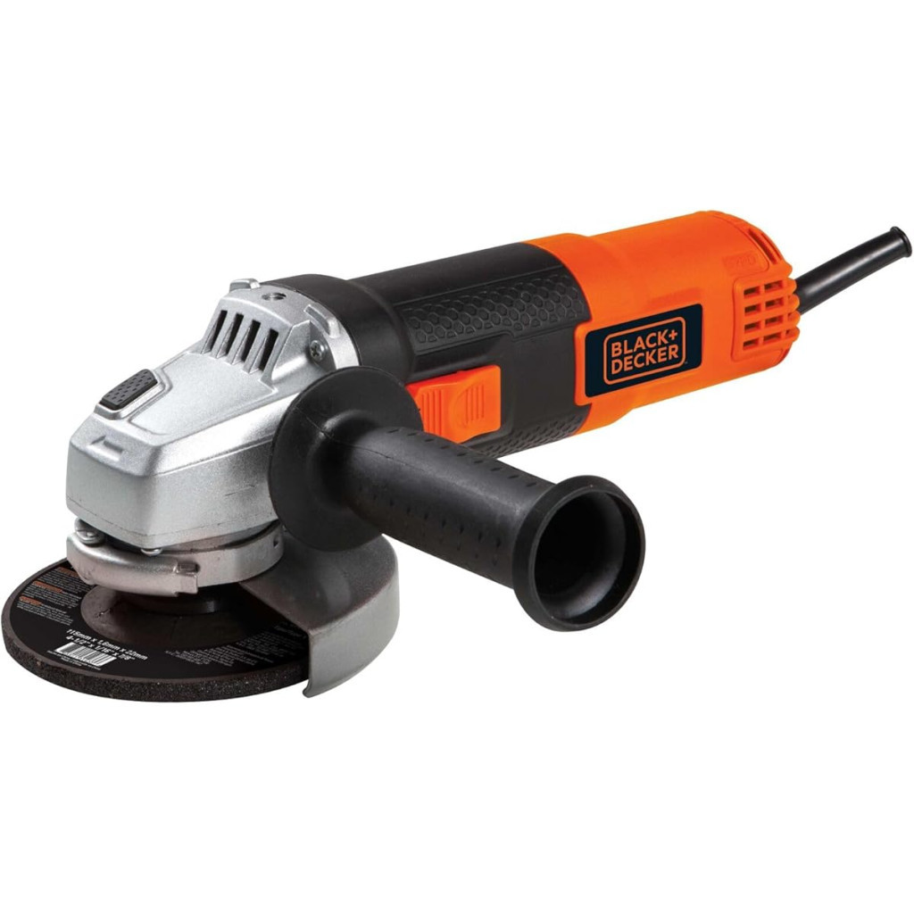 Black Decker Esmerilhadeira Angular 115mm, com Potência de 820w, com 1 Disco e Chave de Aperto, Modelo G720, 220v