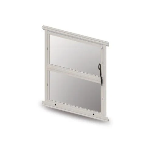 Basculante Aluminio C/vidro 40l X 40a Branco