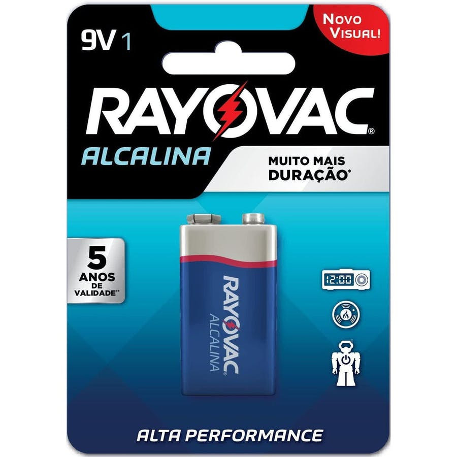 Bateria 9v Alcalina - Rayovac