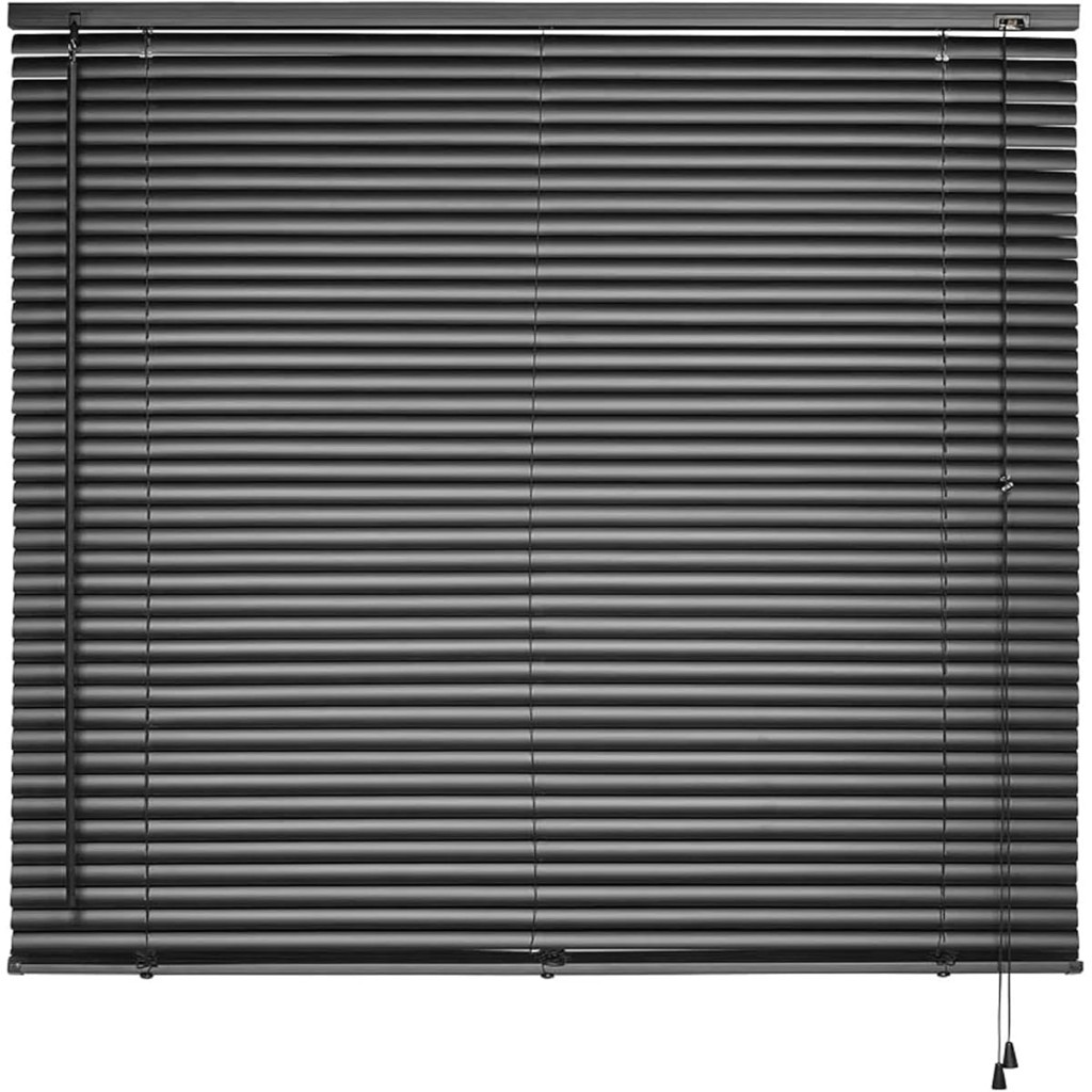 Persiana Horizontal de Pvc, Tamanho 160x130 Cm, Cor Preta, Linha Primafer, Atlas.