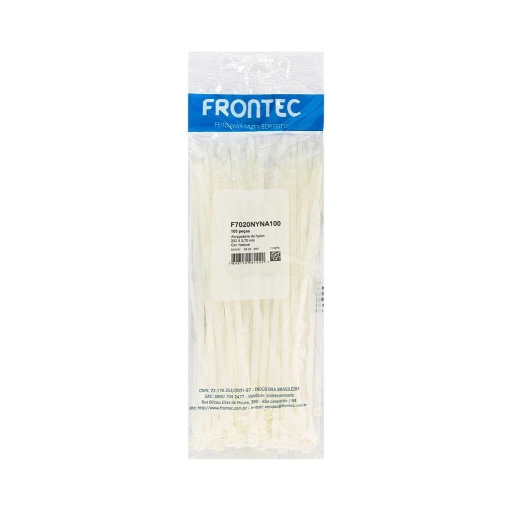 Abrac Nylon 3,6 X 200mm Br - Emb 100 Unidades