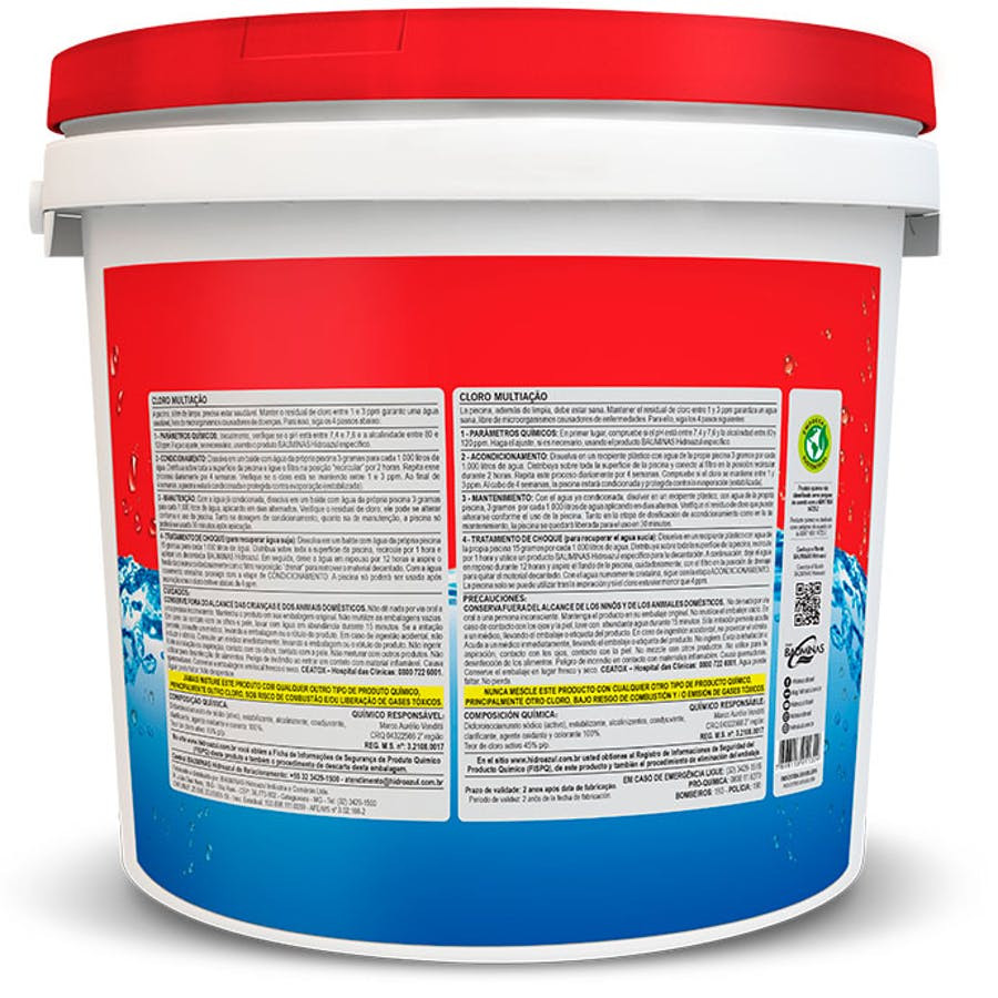 Cloro Multiação 10kg - Hidroazul