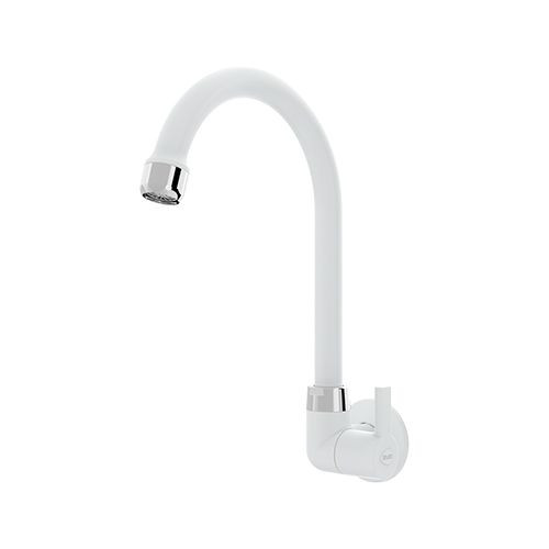 Torneira Cozinha Parede Bica Alta Confort Branco - Blukit