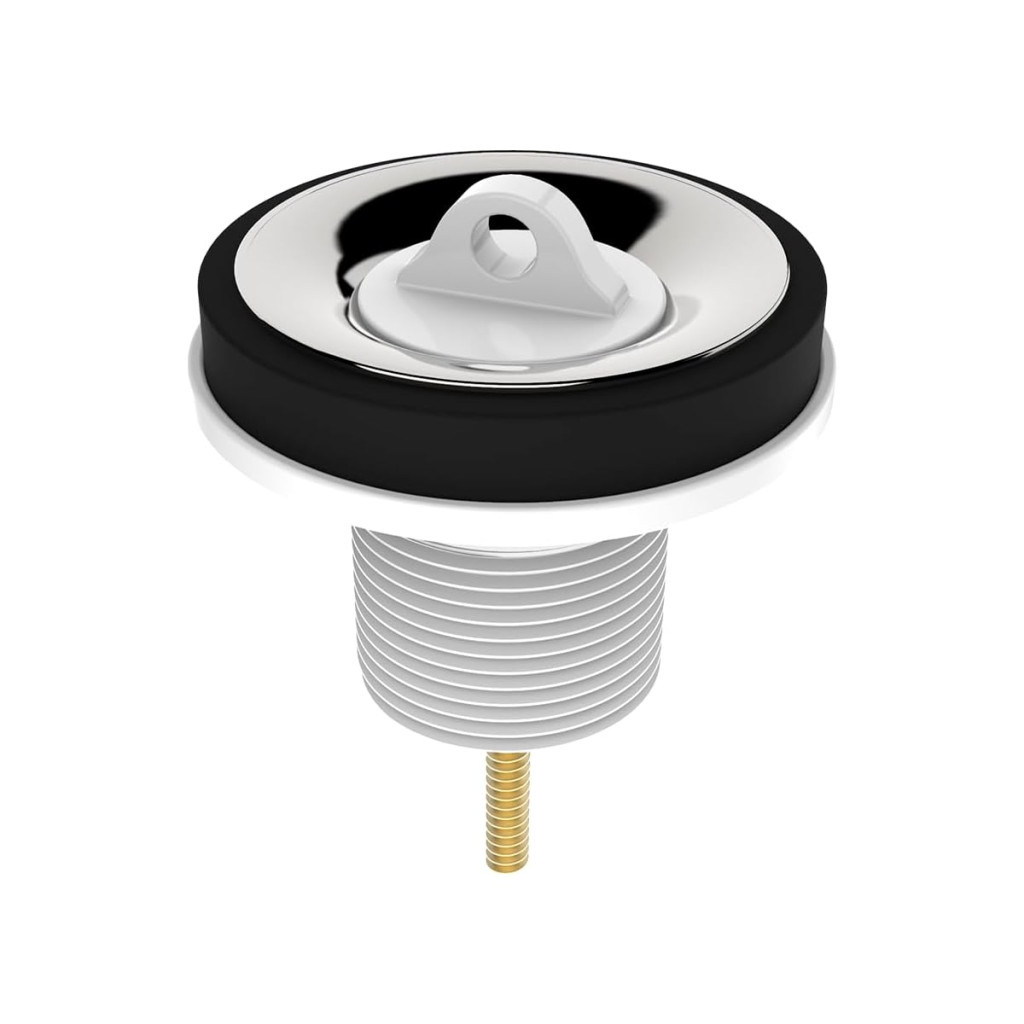 Válvula de Escoamento em Abs para Lavatório 7/8x35mm Aba 55mm Cromada