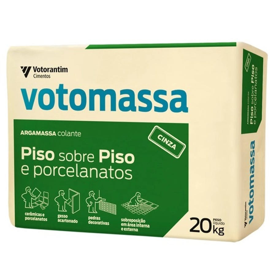 Argamassa Piso Sobre Piso Cinza Votomassa Ac-iii 20kg - Votorantim
