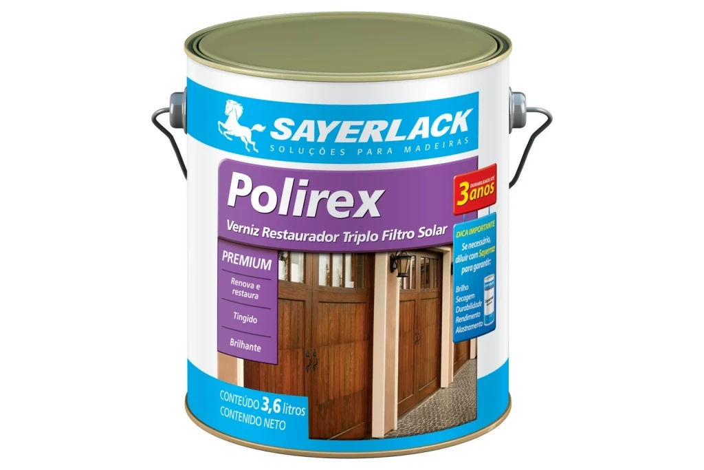 Verniz Restaurador Premium Brilhante Polirex Imbuia 3,6 Litros