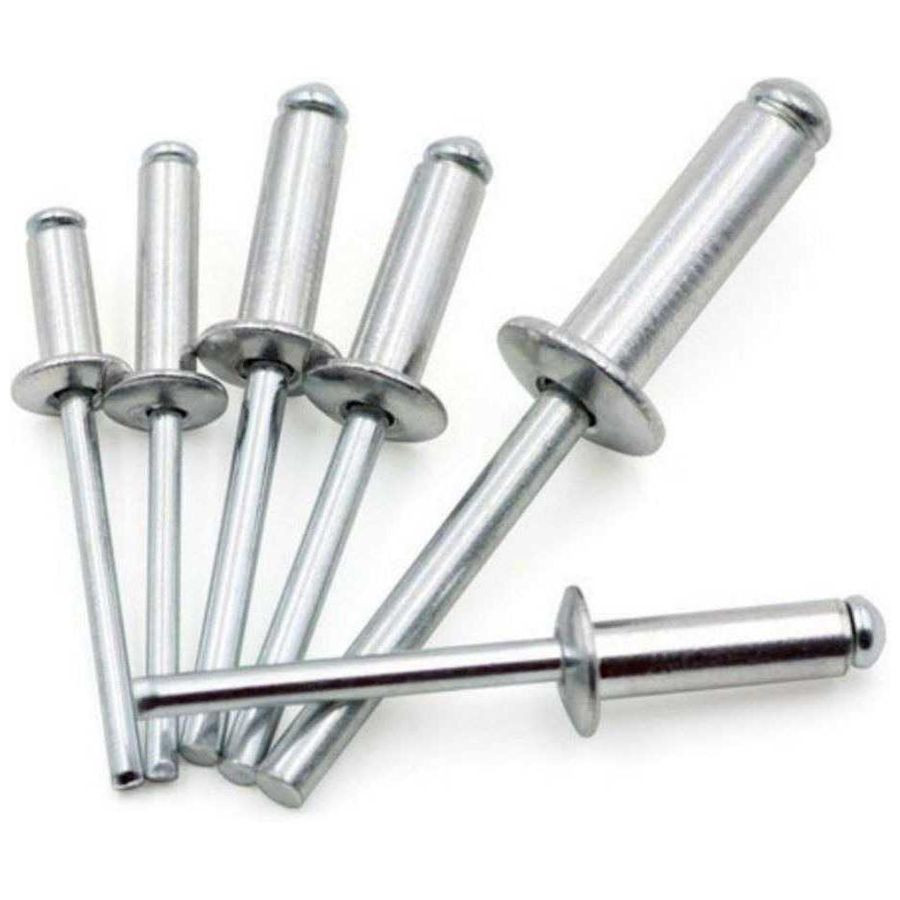Rebite de Repuxo Alumínio 4.8 X 12mm 10 Peças Goma - Goma