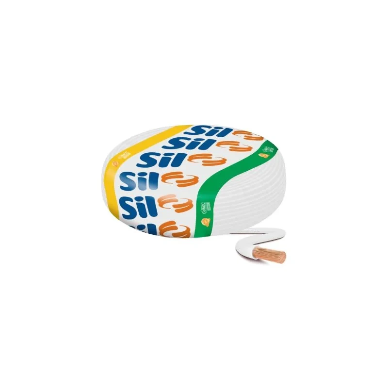 Rolo 50 Metros Cabo Flexivel 750v Sil 1,5mm - Branco