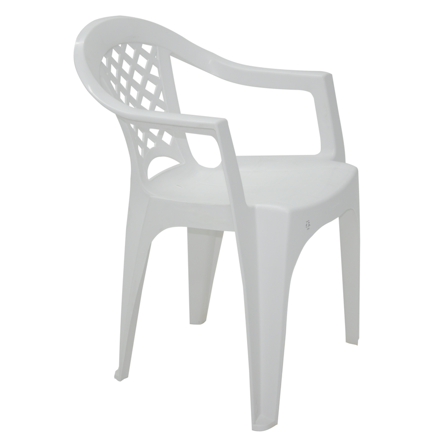 Cadeira com Braços em Polipropileno Branco Tramontina Iguape Basic - Tramontina