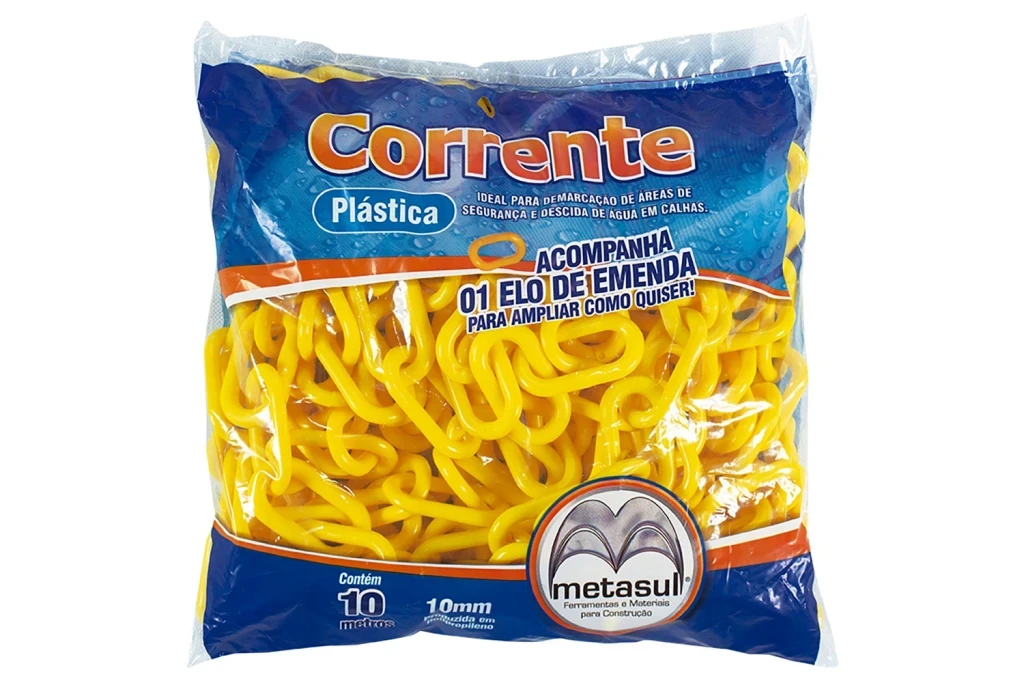 Corrente Plast. 10mm Amarela