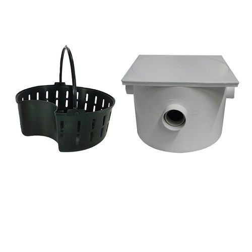 Caixa de Gordura Quadrada com Cesto 250 X 180 X 50 X 40mm - Plastipan