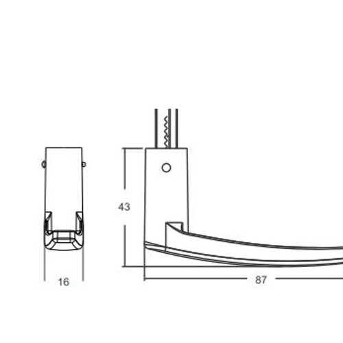 Fechadura para Banheiro Carpi 824/33 Espelho Inox Polido 40mm - Stam