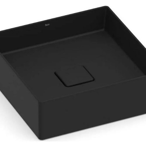 Cuba Apoio 35x35 T4 Terra Matte Black Roca