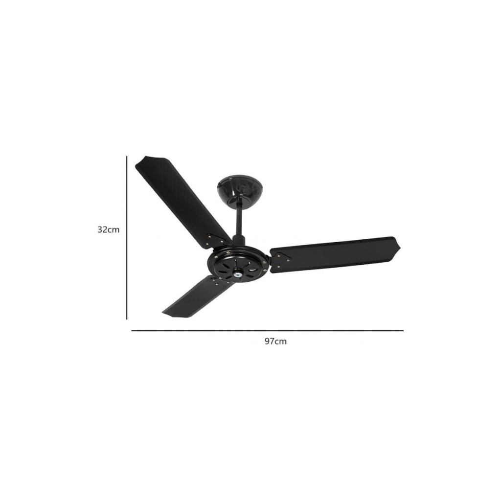 Ventilador Eco Rio New 220v 3p, Tron, Preto