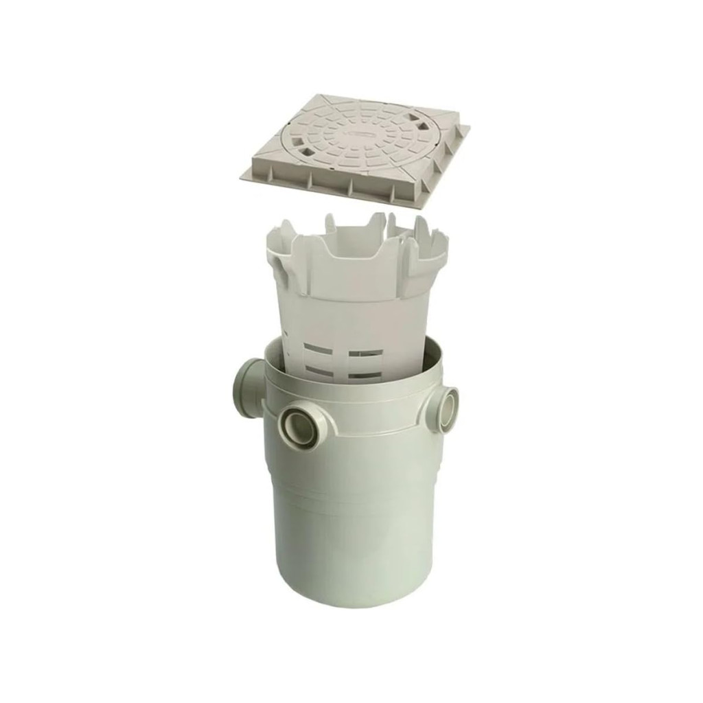 Caixa de Gordura Pvc com Tampa, Porta Tampa e Cesto Amanco