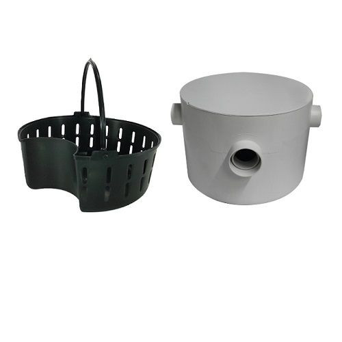 Caixa de Gordura Redonda com Cesto 250 X 180 X 75 X 40mm - Plastipan