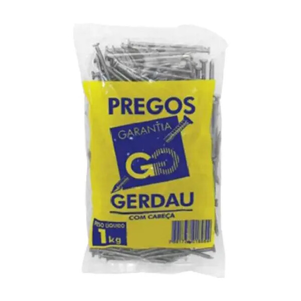 Prego com Cabeça 25x72 - Gerdau 1kg