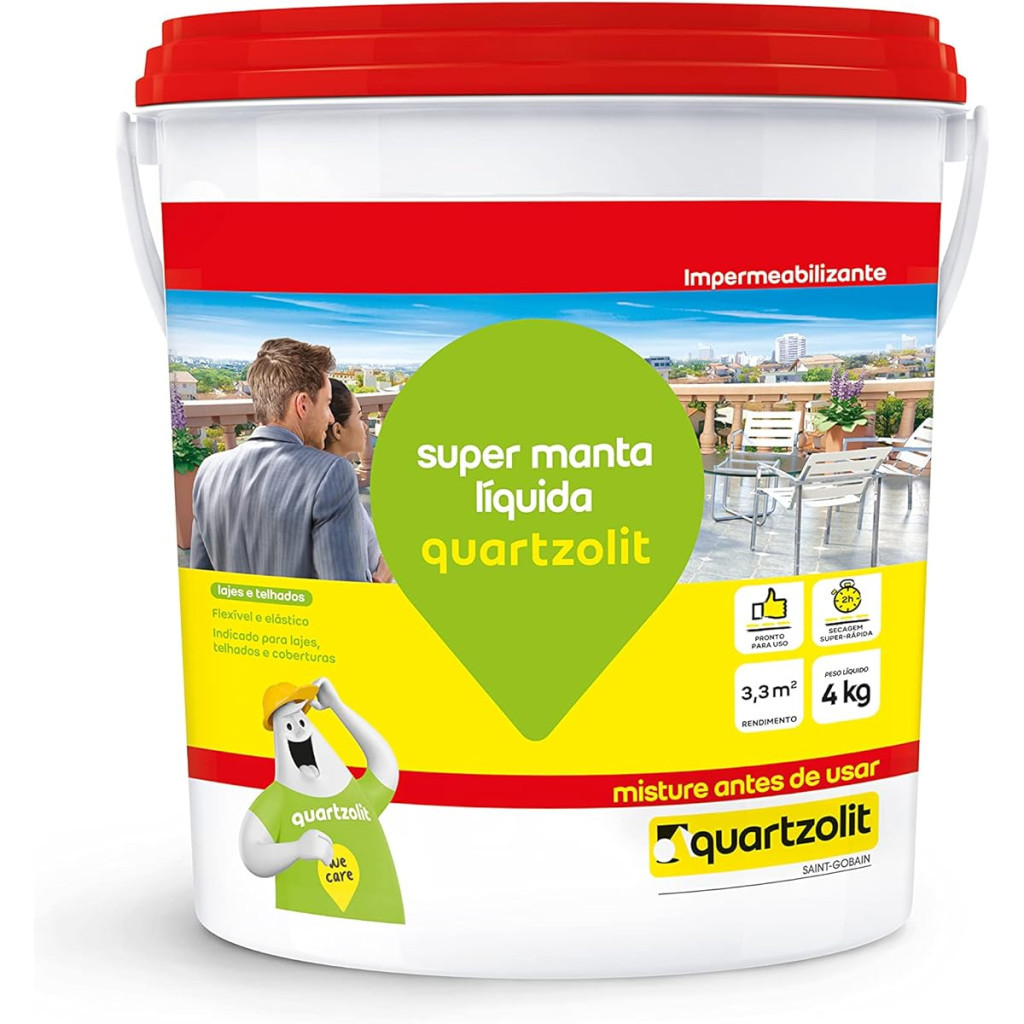 Super Manta Liquida Branca Quartzolit 4kg