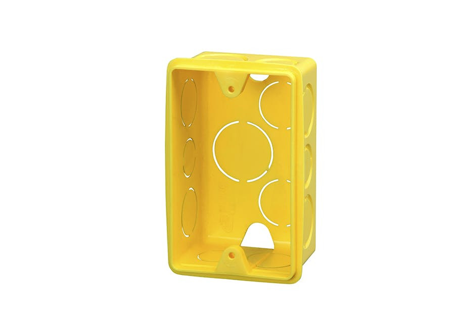Caixa de Luz 4x2 para Eletroduto Flexível Corrugado Amarelo - Krona