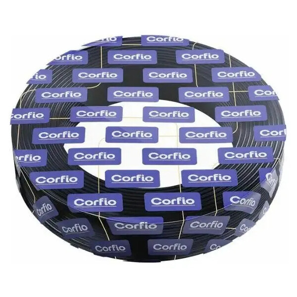 Rolo Cabo Flexível 750v Corfio 1,5mm - Preto  com 25 Metros