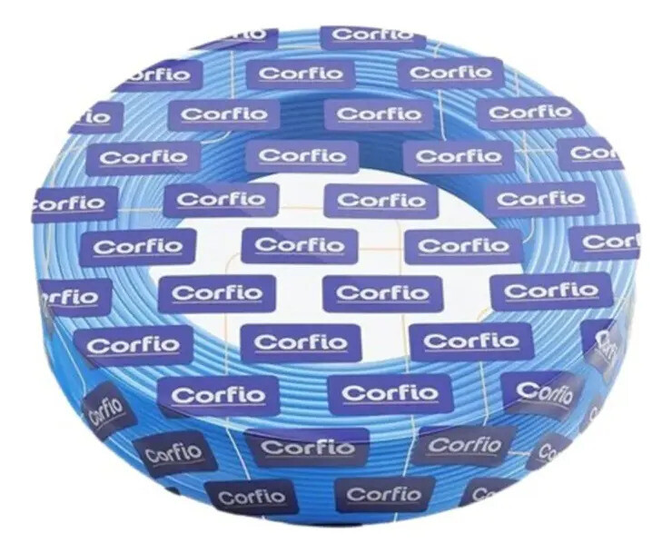 Rolo Cabo Flexível 750v Corfio 1,5mm - Azul com 25 Metros