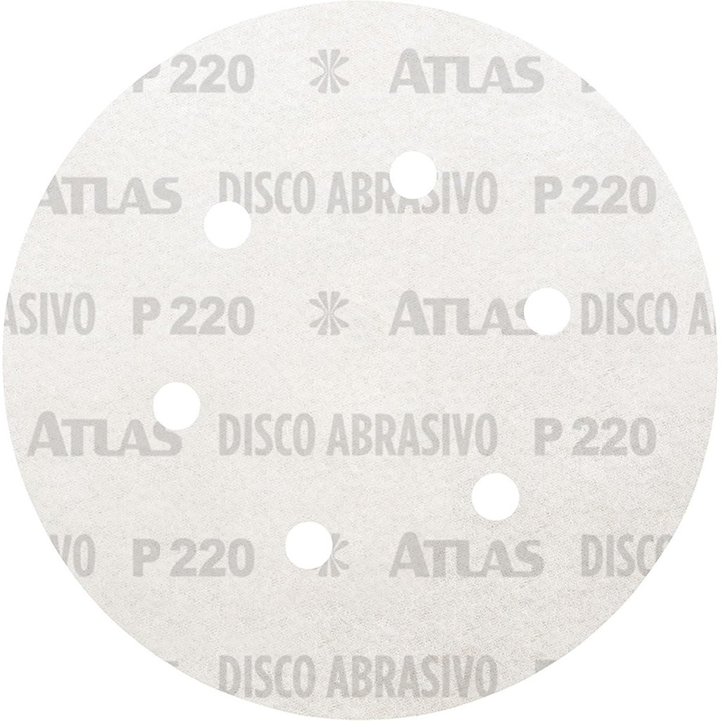 Disco Abrasivo C/verso de Papel, Grão 320, Atlas.