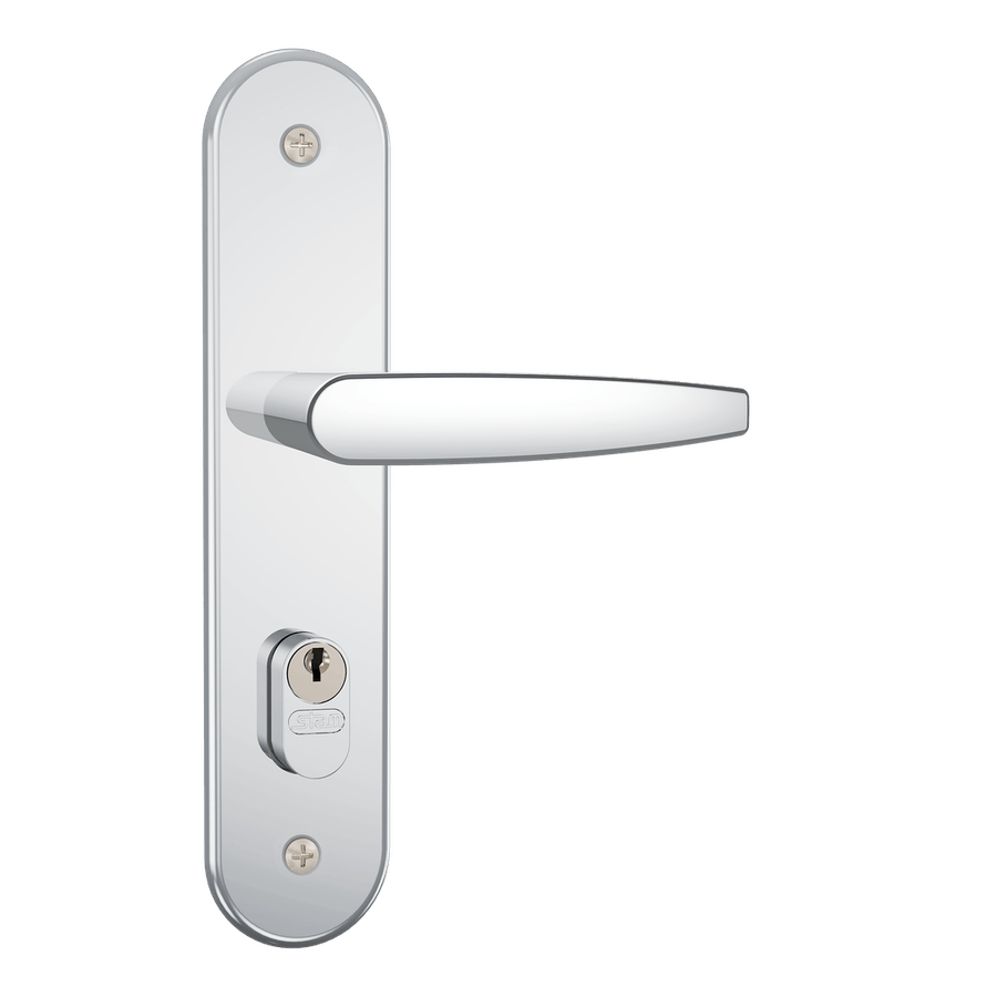 Fechadura Externa Carpi 804/33 Espelho Inox Polido 40mm - Stam