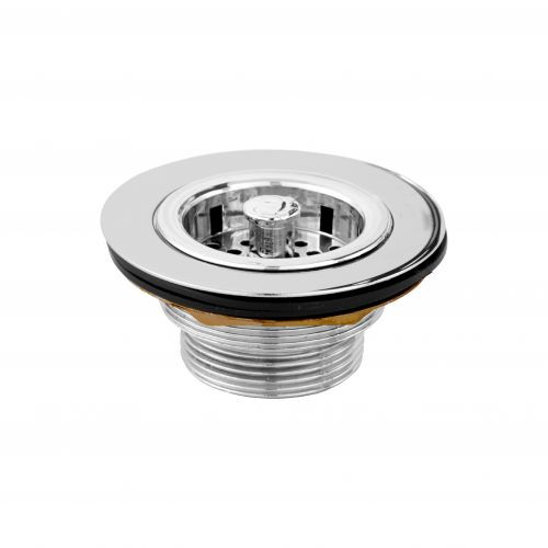 Válvula para Pia Americana 3.1/2'' Cromada - Real Metais 
