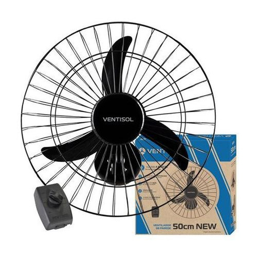 Ventilador Osc Parede 60cm New Pr Gr Pr 220v Premium