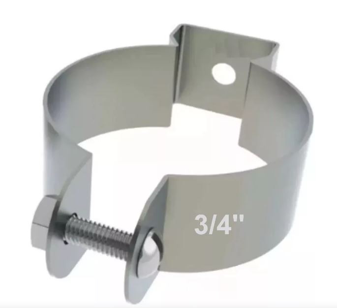 Abraçadeira Galvanizada Tipo D 3/4 com Parafuso