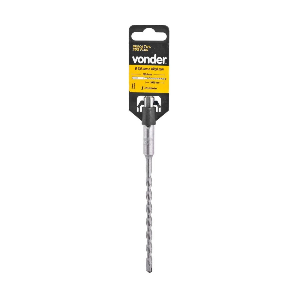 Broca com Encaixe Tipo Sds Plus 12 X 200 X 260 Mm, Vonder Vdo1675