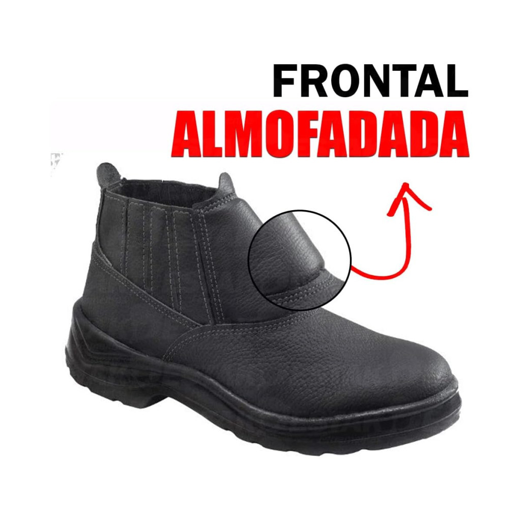 Bota Sem Bico de Aço Solado em Poliuretano com Elástico Numero 43 - Dynatos