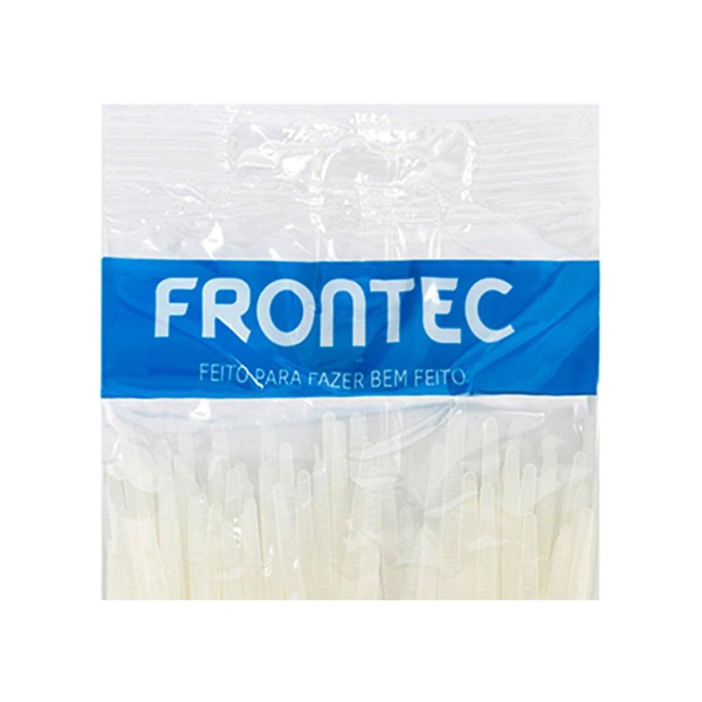 Abraçadeira Nylon Natural 202 X 3,7mm, Frontec, 100 Unidades