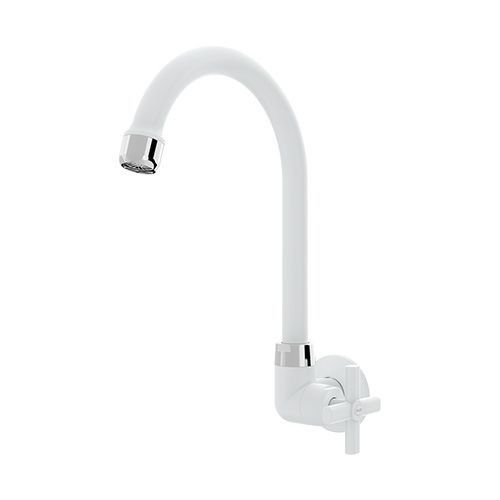 Torneira Cozinha Parede Bica Alta Lume Branco - Blukit