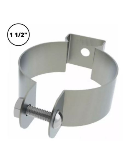 Abraçadeira Galvanizada Tipo D  1.1/2 com Parafuso