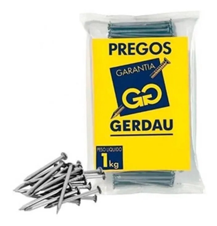 Prego com Cabeça 15x15 - Gerdau 1kg