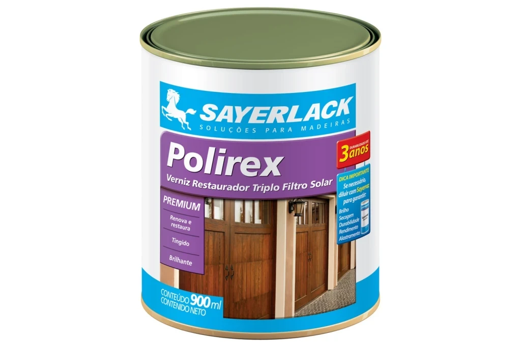 Verniz Restaurador Premium Brilhante Polirex Imbuia 900ml