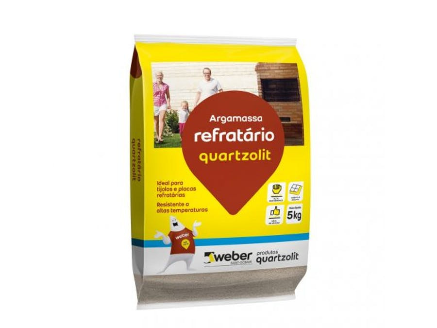 Argamassa para Refratário 5 Kg - Quartzolit